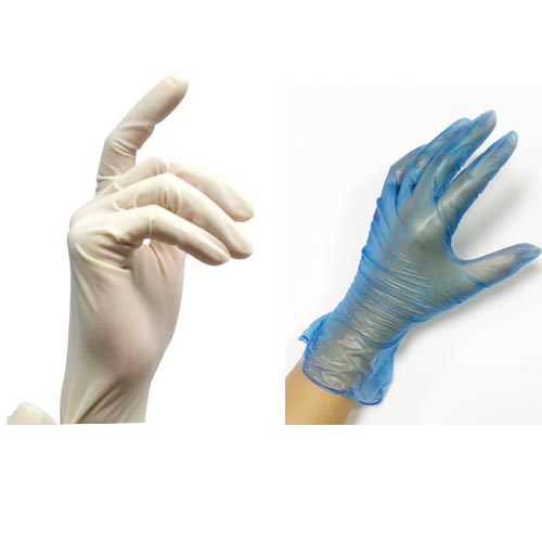 ¿Cuál es la diferencia entre los guantes de látex y de vinilo?