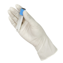 Guantes de examen de látex desechables sin polvo de tamaño pequeño