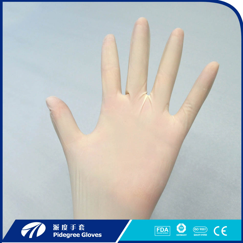 Para resolver guantes de látex pegajosos.