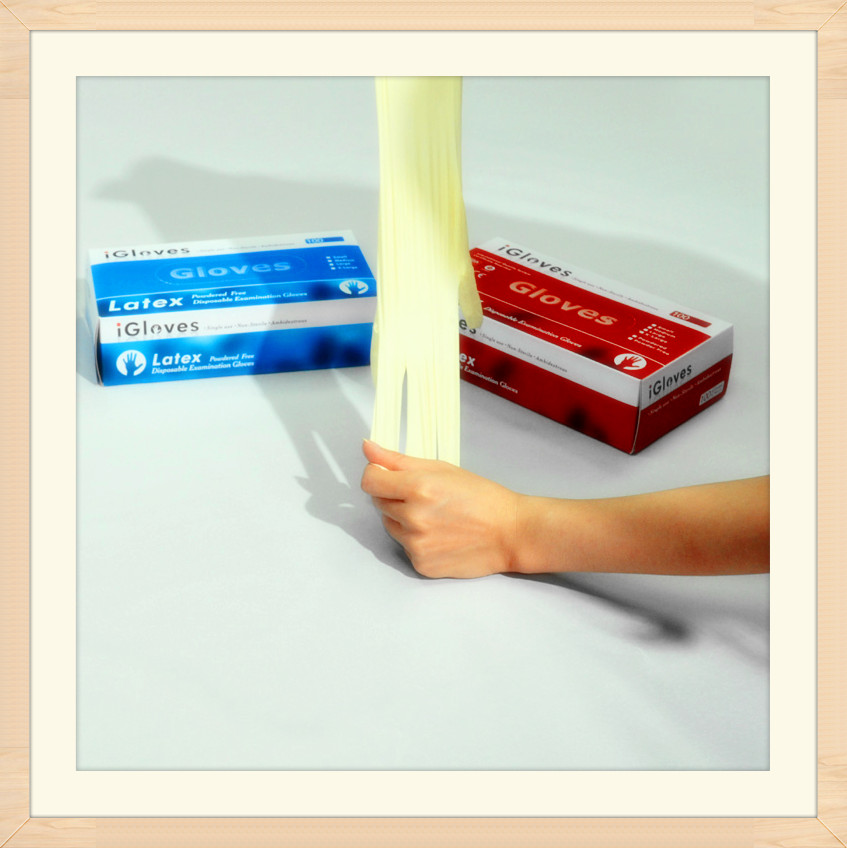 Conocimiento de guantes de látex desechables.